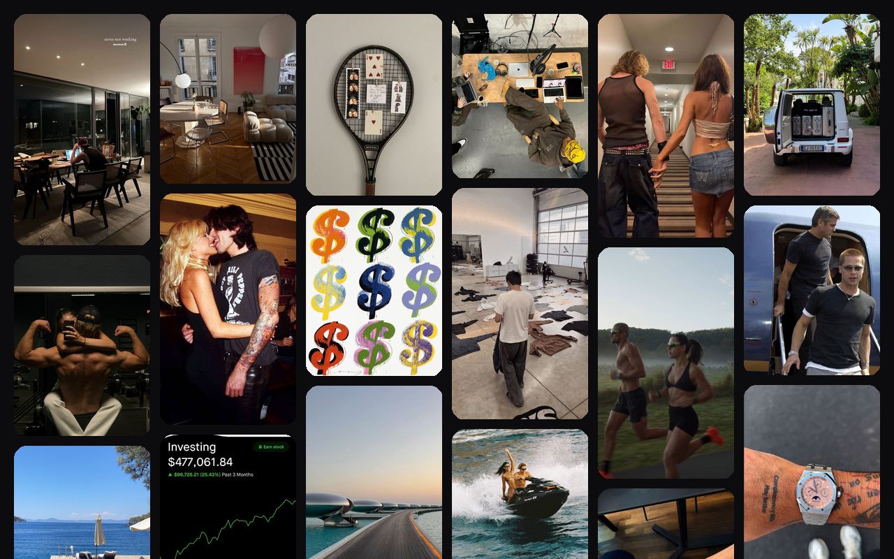 VisionWall on a lifestyle mood board