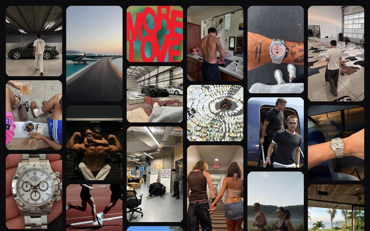 VisionWall on a lifestyle board, reshuffled