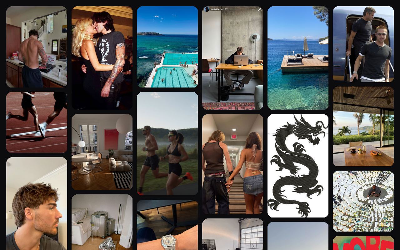 VisionWall on a lifestyle board, reshuffled