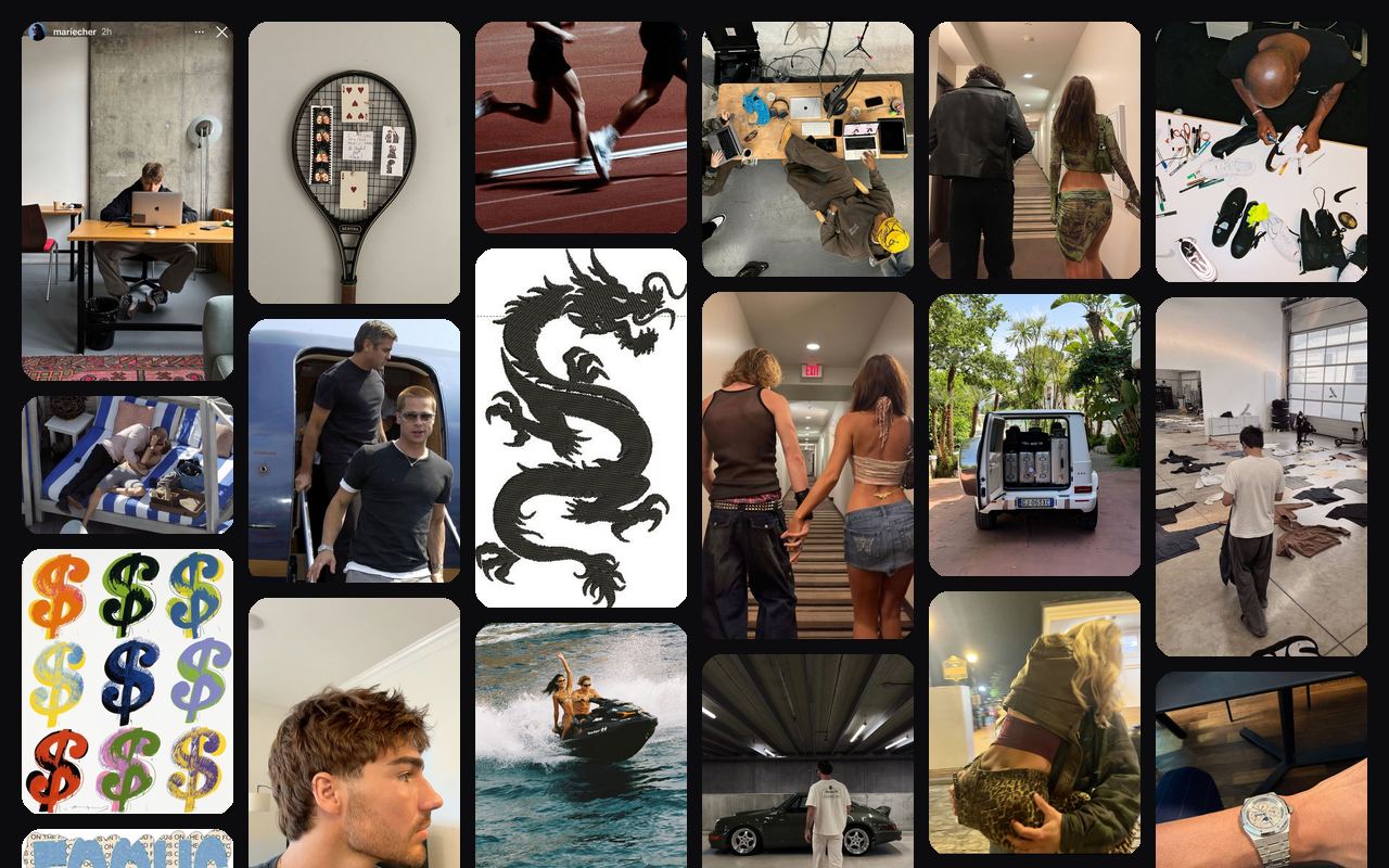 VisionWall on a lifestyle board, reshuffled