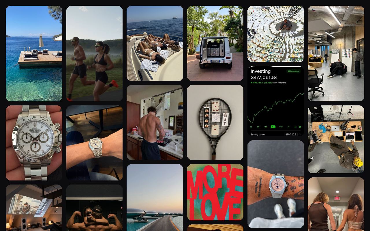 VisionWall on a lifestyle board, reshuffled