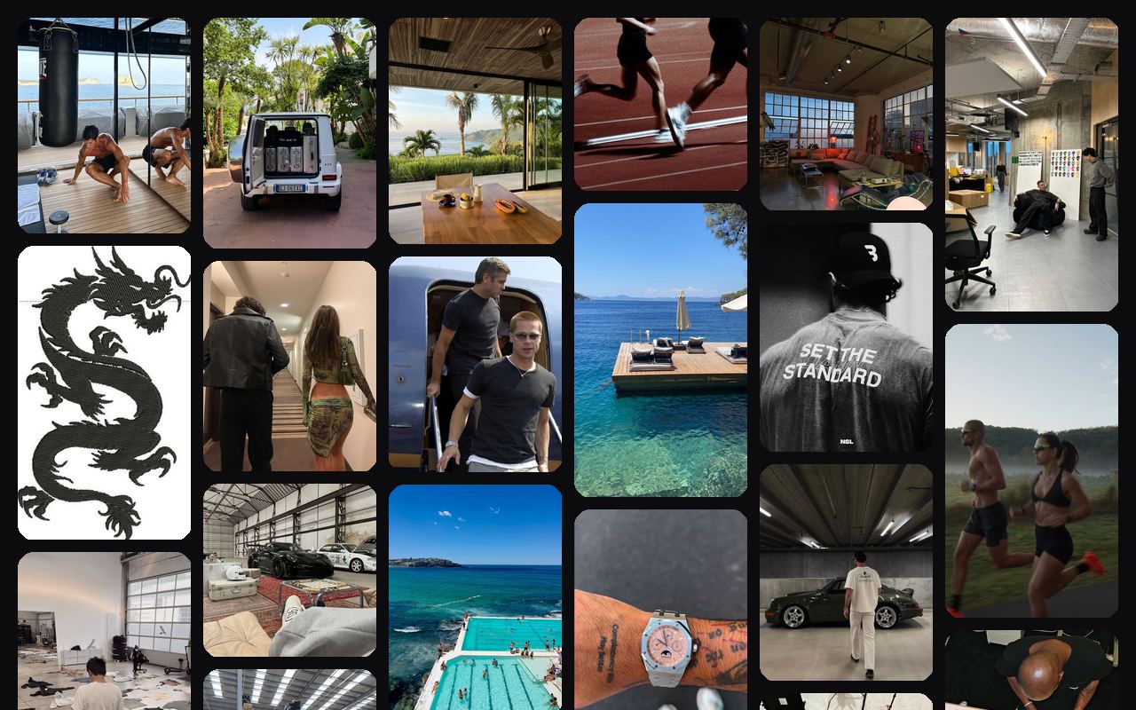 VisionWall on a lifestyle board, reshuffled